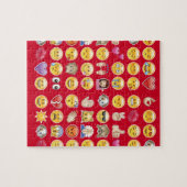 rode emoji legpuzzel (Horizontaal)
