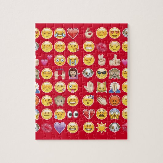 rode emoji legpuzzel (Verticaal)