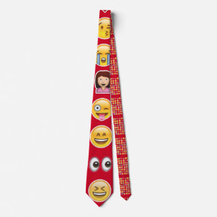 rode emoji mannen stropdas