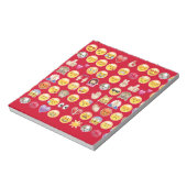 rode emoji notitieblok (Linkerzijde)