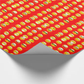 rode emojs cadeaupapier (Hoek)