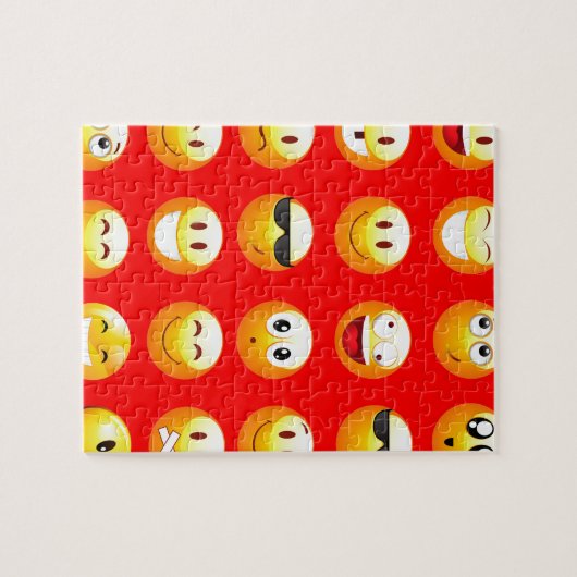 rode emojs legpuzzel (Horizontaal)