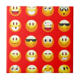 rode emojs tegeltje