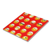 rode emojs tegeltje (Zijkant)