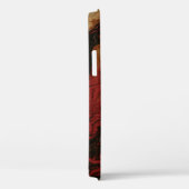 RODE EN ABSTRACTE WALLPAPIER Case-Mate iPhone CASE (Achterkant / Rechts)