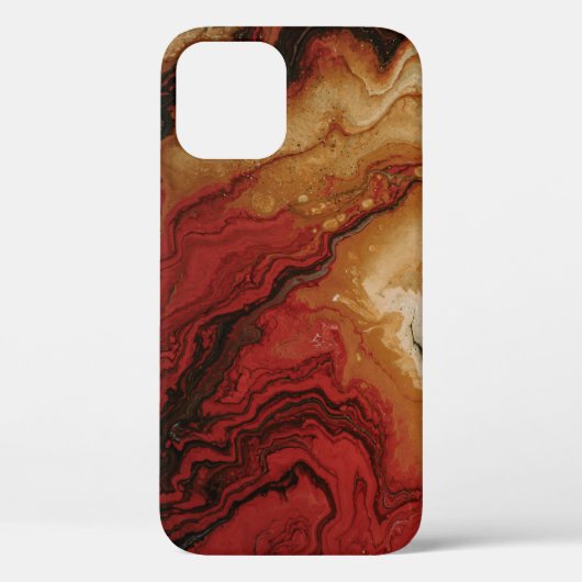 RODE EN ABSTRACTE WALLPAPIER Case-Mate iPhone CASE (Achterkant)
