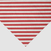 Rode en Beige Witte Streep Kerstvakantie Tissuepapier (Detail)