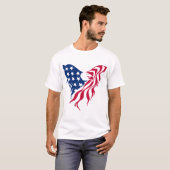 Rode en Blauwe Adelaar T-shirt (Voorkant volledig)