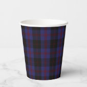 Rode en Blauwe Angus Clan Tartan Bekers (Achterkant)