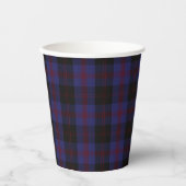 Rode en Blauwe Angus Clan Tartan Bekers (Voorkant)