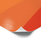 rode en blauwe bergkunst - Retrolandschap Perfect Poster (Hoek)