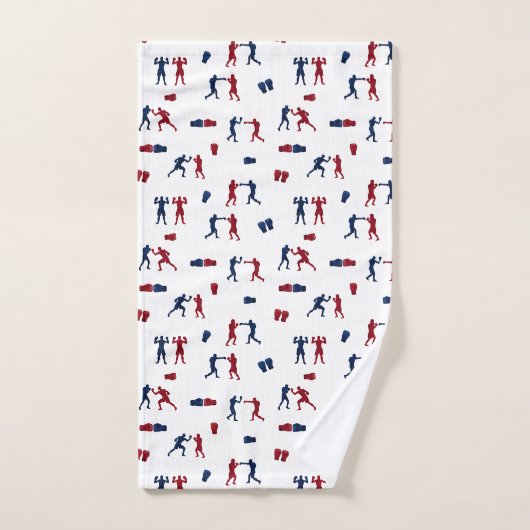 Rode en blauwe bokshandschoenen Boxer Bad Handdoek (Handdoek)