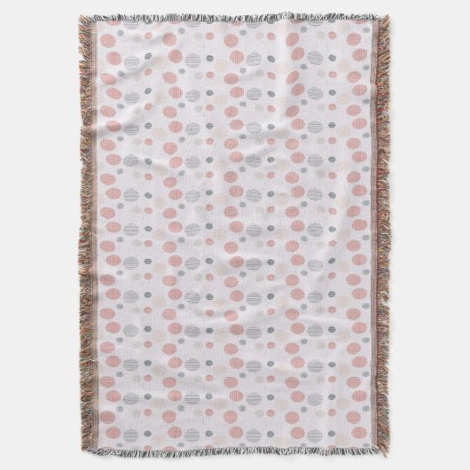 Rode en blauwe cirkels op wit deken (Voorkant Verticaal)