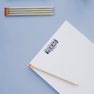 Rode en blauwe diepte in het hart van Texas Notitieblok