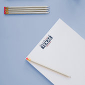 Rode en blauwe diepte in het hart van Texas Notitieblok