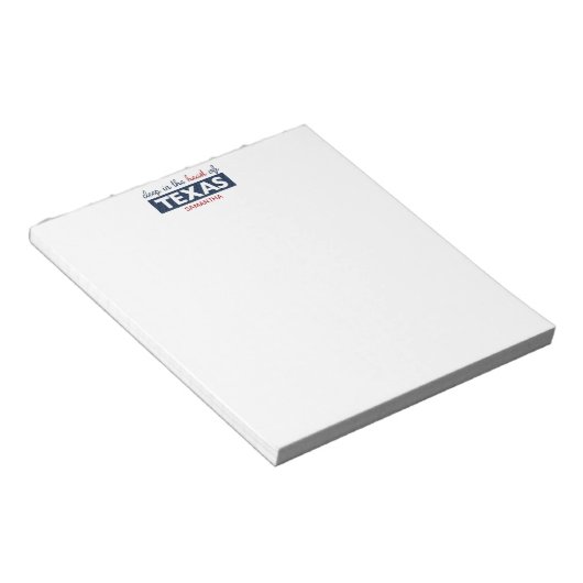 Rode en blauwe diepte in het hart van Texas Notitieblok (Schuin)