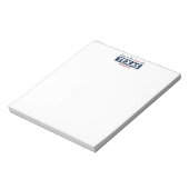 Rode en blauwe diepte in het hart van Texas Notitieblok (Linkerzijde)