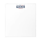 Rode en blauwe diepte in het hart van Texas Notitieblok (Voorkant)