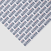 Rode en blauwe diepte in het hart van Texas Tissuepapier (Detail)