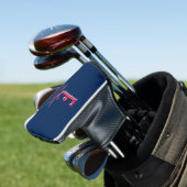 Rode en blauwe gemerkte putter headcover (Insitu)