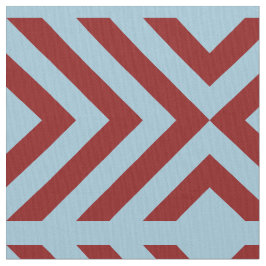 Rode en Blauwe Geometrische Chevrons en Diamanten Stof