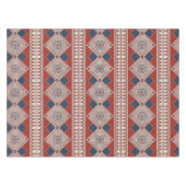 Rode en Blauwe Geometrische Tafelkleed (Voorkant (Horizontaal))