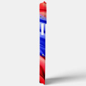 Rode en blauwe golven Case-Mate iPhone case (Achterkant / Rechts)