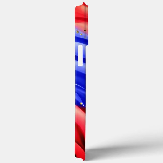 Rode en blauwe golven Case-Mate iPhone case (Achterkant / Rechts)