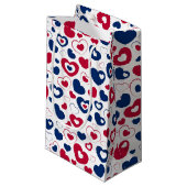 Rode en Blauwe Hartjes Cadeautas (Voorkant Gekanteld)