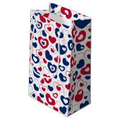 Rode en Blauwe Hartjes Cadeautas (Achterkant Gekanteld)