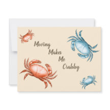  rode en blauwe krabben die bewegen maakt me gek