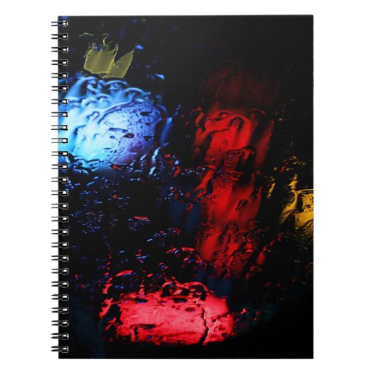 Rode en blauwe LED-lamp Notitieboek (Voorkant)