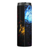 Rode en blauwe LED-lamp Thermosbeker (Achterkant)