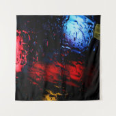 Rode en blauwe LED-lamp Wandkleed (Voorkant (horizontaal))