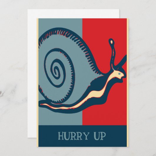 Rode en blauwe slak, (Voorkant / Achterkant)