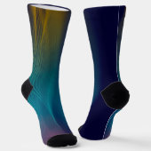 Rode en blauwe sokken (Gebogen)