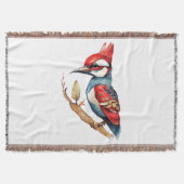 Rode en blauwe specht deken (Voorkant)