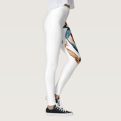 Rode en blauwe specht leggings (Rechts)