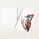 Rode en blauwe specht planner (Display)
