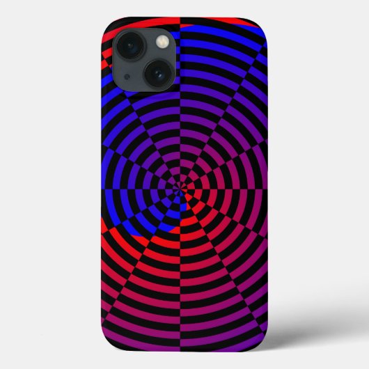 Rode en blauwe spiraal door Kenneth Yoncich Case-Mate iPhone Case (Achterkant)