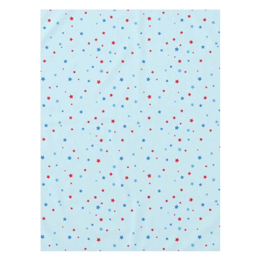 Rode en blauwe Star-tablet Tafelkleed (Voorkant)