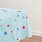 Rode en blauwe Star-tablet Tafelkleed (Voorbeeld)