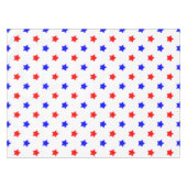 Rode en blauwe ster modern patroon tafelkleed (Voorkant (Horizontaal))