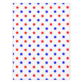 Rode en blauwe ster modern patroon tafelkleed (Voorkant)