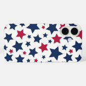 Rode en blauwe sterren - Amerikaanse vlagpatroon Case-Mate iPhone Case (Achterkant (horizontaal))