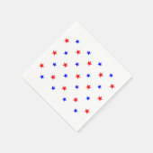 Rode en blauwe sterren - het Patroon van de hemel  Servet (Hoek)