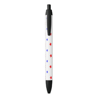 Rode en blauwe sterren - het Patroon van de hemel Zwarte Inkt Pen