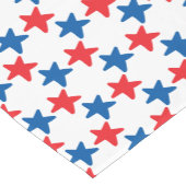 Rode en blauwe sterren | Patriottisch / 4 juli Korte Tafelloper (Hoek)