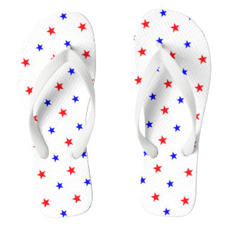 Rode en Blauwe Sterren - Sterrenhemelpatroon Teenslippers