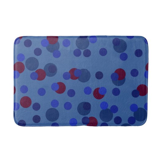 rode en blauwe stippen badmat (Voorkant)